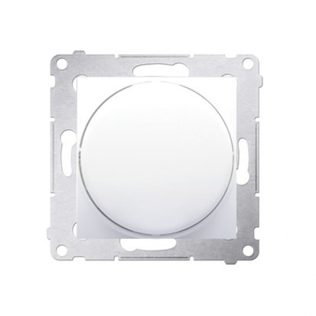 SIMON 54 MODULE WHITE DIMMER LED PUSH-BUTTON AND ROTARY 1-POLE LED 2-250W SCREW TERMINALS 230V