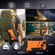 Extralink RADIO AWARYJNE SOLARNE Z KORBKA DYNAMO POWERBANK 4000MAH Z LATARKA SOS SR-4000 Portable Analog Black, Orange