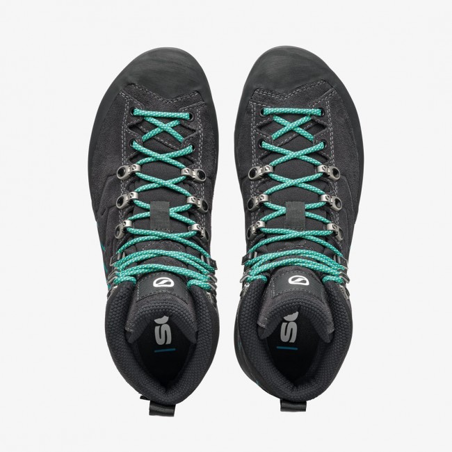 Scarpa MESCALITO TRK GTX WOMAN, 37.5, Dark Anthracite - Tropical Green