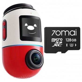 Wideorejestrator 70mai X800 Omni 4K/GPS/WiFi czerwony + karta SD 70mai 128GB