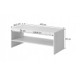 PAFOS bench/table 120x60x50 cm white matte PAFOS bench/table 120x60x50 cm white matte