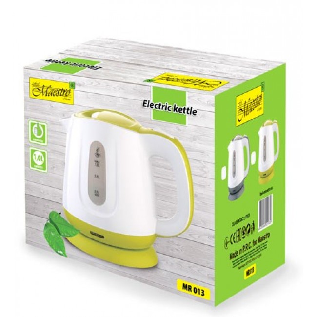 Feel-Maestro MR013 green electric kettle 1 L 1100 W Green, White Feel-Maestro MR013 green electric kettle 1 L 1100 W Green, White