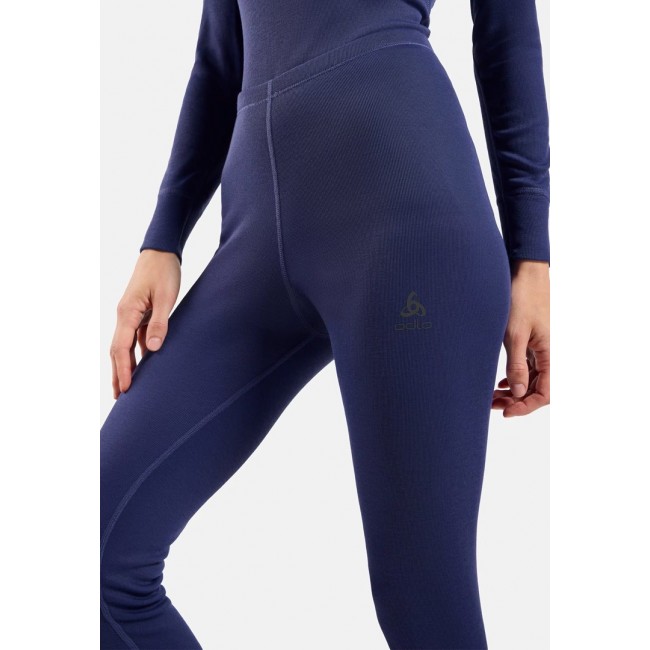 ODLO BL BOTTOM long ACTIVE WARM trousers, size S, blue ODLO BL BOTTOM long ACTIVE WARM trousers, size S, blue