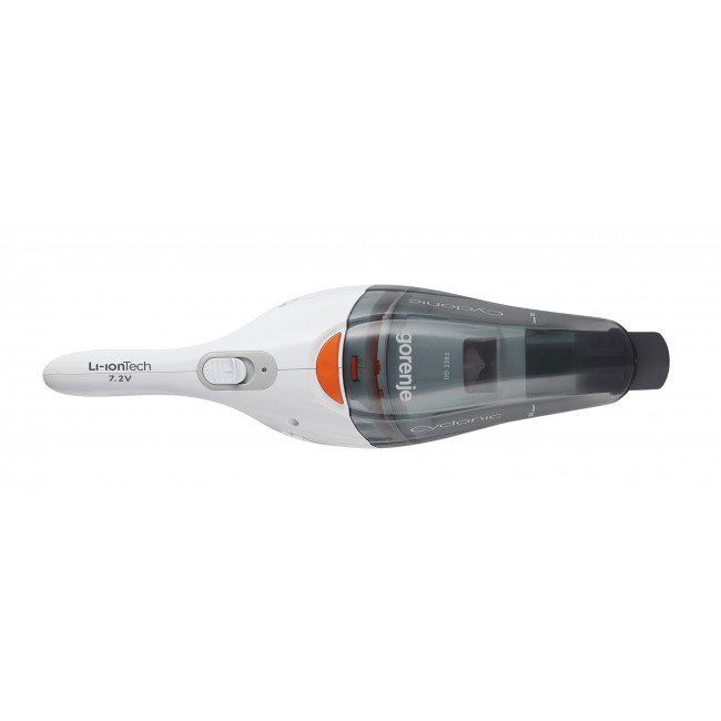Gorenje MVC72FW handheld vacuum Black, White Bagless