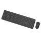 Gembird KBS-WPS-01-W Slim Pro Business wireless desktop set, black, RU layout