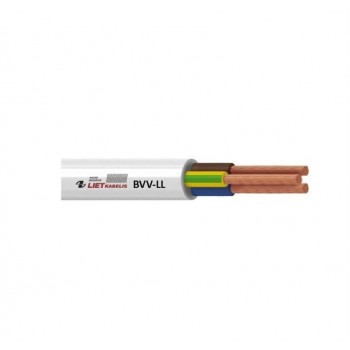 CABLE BVV-LL 3X1.5 WHITE 25M