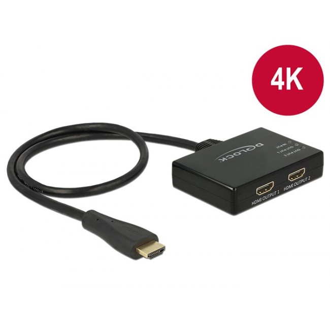 DeLOCK 87700 video splitter HDMI 2x HDMI