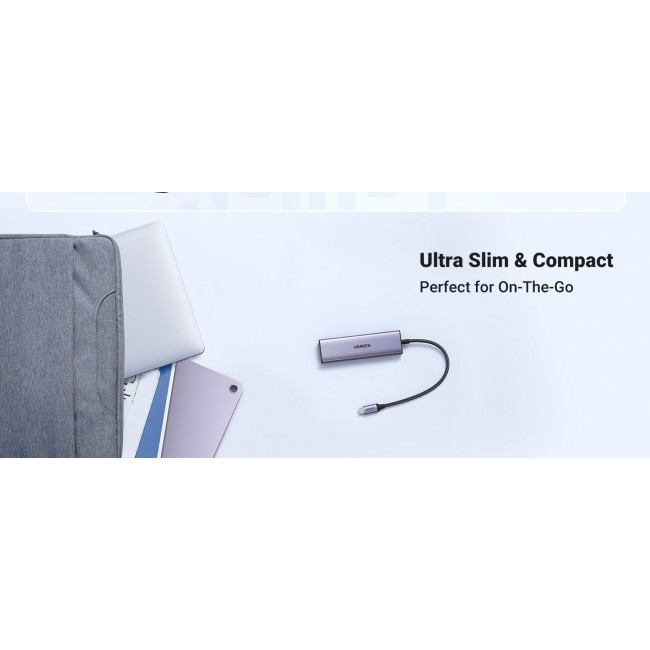 Ugreen 20956A interface hub USB Type-C 5000 Mbit/s Silver