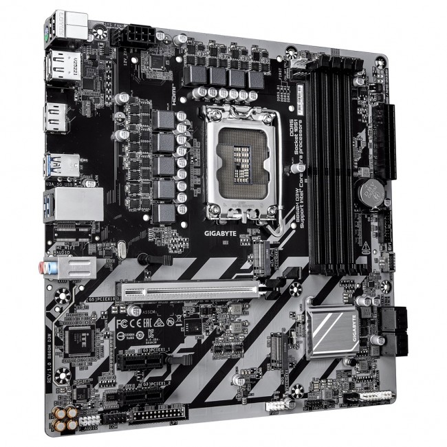 GIGABYTE B860M D3W Motherboard - Intel Core Ultra Series CPUs, 4+1+2 Phases VRM, up to 9066MHz DDR5, 2xPCIe 4.0 M.2, 1GbE LAN, USB 3.2 Gen 1 GIGABYTE B860M D3W Motherboard - Intel Core Ultra Series CPUs, 4+1+2 Phases VRM, up to 9066MHz DDR5, 2xPCIe 4.0 M.2, 1GbE LAN, USB 3.2 Gen 1