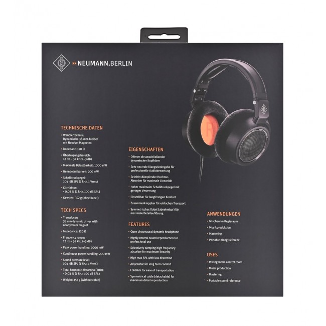 Neumann NDH 30 Black Edition - open-back studio headphones