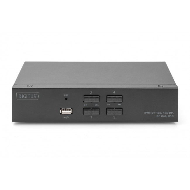 Digitus KVM Switch, 4x1 DP, DP Out,USB Digitus KVM Switch, 4x1 DP, DP Out,USB