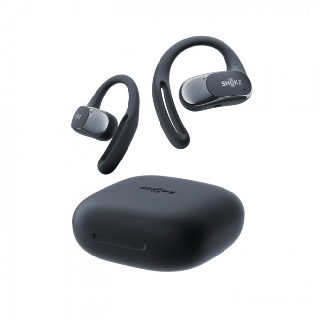 SHOKZ OpenFit Air Headset Wireless Ear-hook Calls/Music/Sport/Everyday Bluetooth Black SHOKZ OpenFit Air Headset Wireless Ear-hook Calls/Music/Sport/Everyday Bluetooth Black