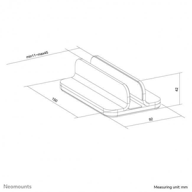 Neomounts NSLS300BLACK Laptop holder 11-17 Neomounts NSLS300BLACK Laptop holder 11-17
