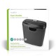 Nedis PASH112BKA4 paper shredder Strip shredding 22 cm Black