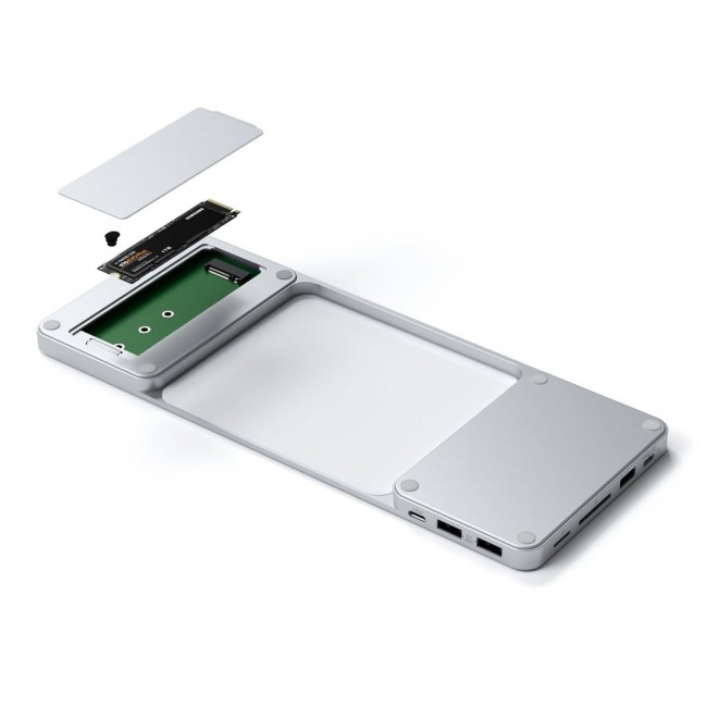 Satechi ST-UCISDS laptop dock/port replicator Wired USB 3.2 Gen 2 (3.1 Gen 2) Type-C Silver