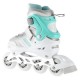 NILS EXTREME NH18191 2IN1 INLINE SKATES WHITE & BLUE SIZE. S (29-33) WITH INTERCHANGEABLE HOCKEY SKATES
