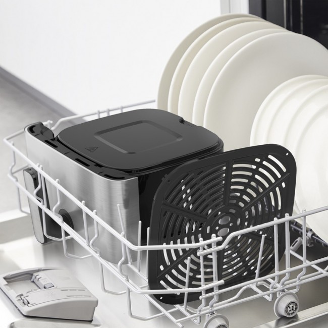 Tefal Easy Fry Mega EY855D10 fryer Single 7.5 L Stand-alone 2020 W Hot air fryer Black, Stainless steel Tefal Easy Fry Mega EY855D10 fryer Single 7.5 L Stand-alone 2020 W Hot air fryer Black, Stainless steel