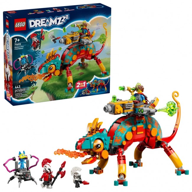 LEGO DREAMZZZ 71492 Mateo's Fire Chameleon LEGO DREAMZZZ 71492 Mateo's Fire Chameleon