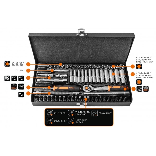 NEO tools 10-008 socket/socket set