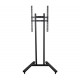 B-Tech Large Universal Flat Screen Trolley / Floor Stand (VESA 800 x 600) - 1.8m 50mm Poles