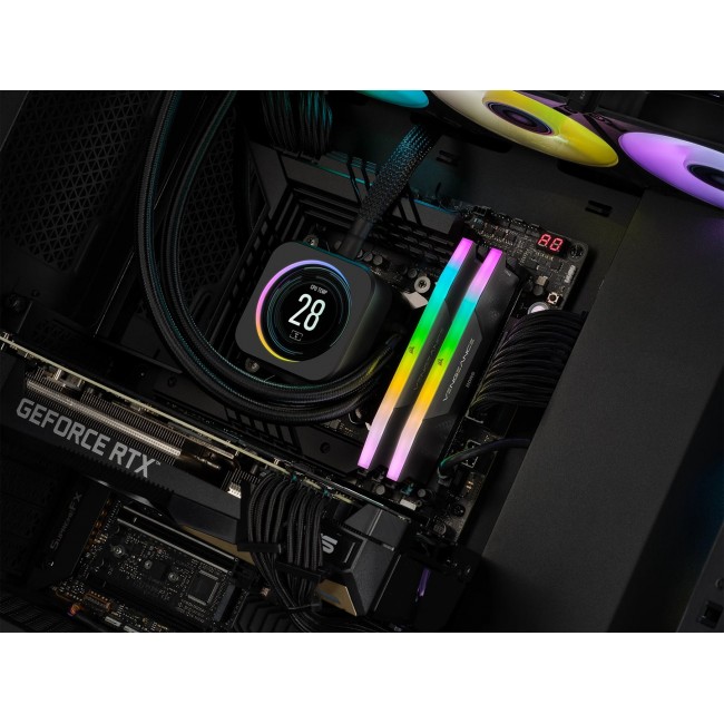 Corsair Vengeance RGB CMH32GX5M2B6000C38 memory module 32 GB 2 x 16 GB DDR5 288-pin DIMM Corsair Vengeance RGB CMH32GX5M2B6000C38 memory module 32 GB 2 x 16 GB DDR5 288-pin DIMM