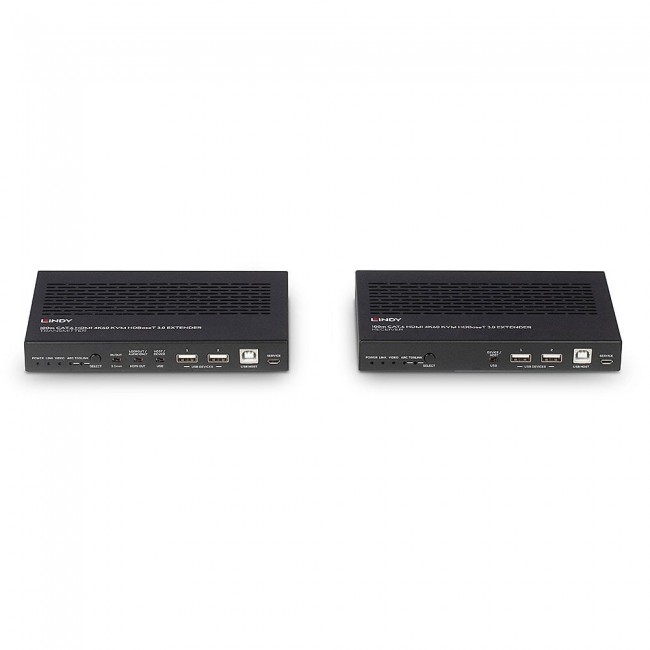 Lindy 100m Cat.6A HDMI 4K60, Audio, IR and RS-232 HDBaseT 3.0 KVM Extender Lindy 100m Cat.6A HDMI 4K60, Audio, IR and RS-232 HDBaseT 3.0 KVM Extender