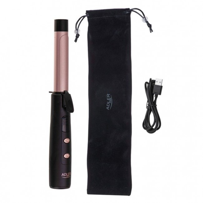 Adler AD 2120 Wireless USB curler black, pink