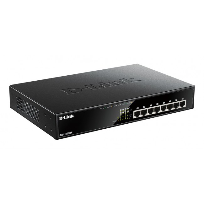 D-Link DGS-1008MP 8-Port Desktop Gigabit Max PoE Switch D-Link DGS-1008MP 8-Port Desktop Gigabit Max PoE Switch
