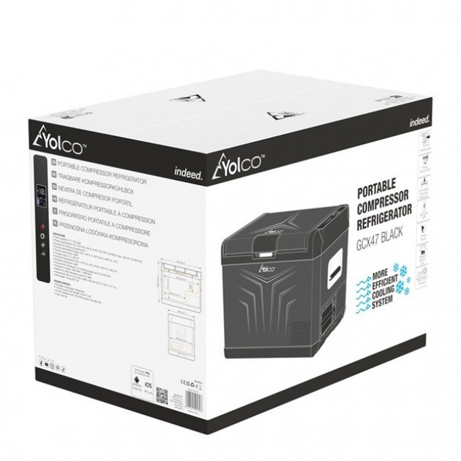 YOLCO GCX47 Black Portable compressor fridge