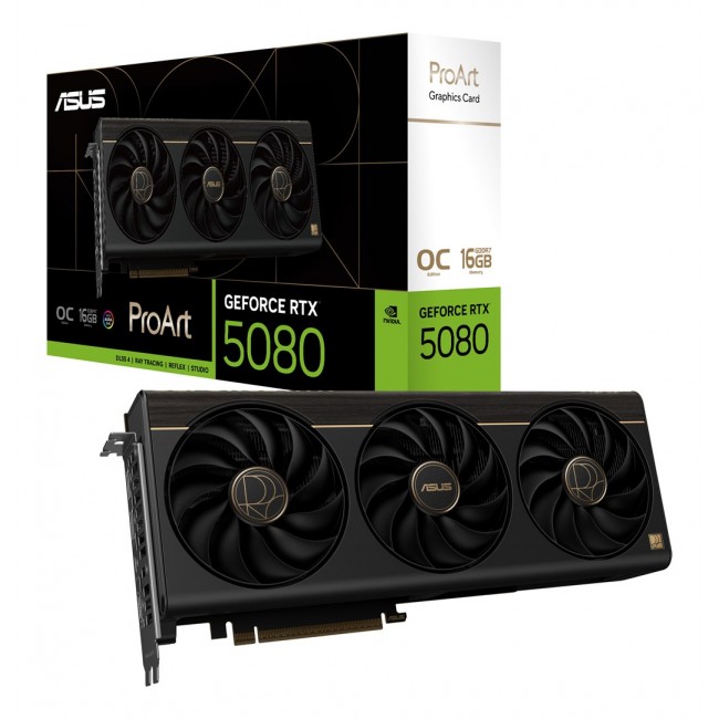 ASUS ProArt -RTX5080-O16G NVIDIA GeForce RTX 5080 16 GB GDDR7 ASUS ProArt -RTX5080-O16G NVIDIA GeForce RTX 5080 16 GB GDDR7