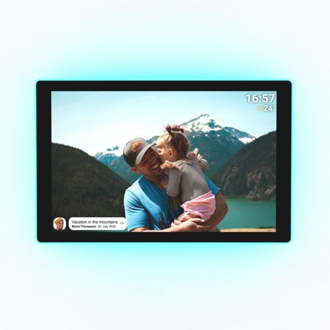 Denver PFF-1082 digital photo frame Black 25.6 cm (10.1