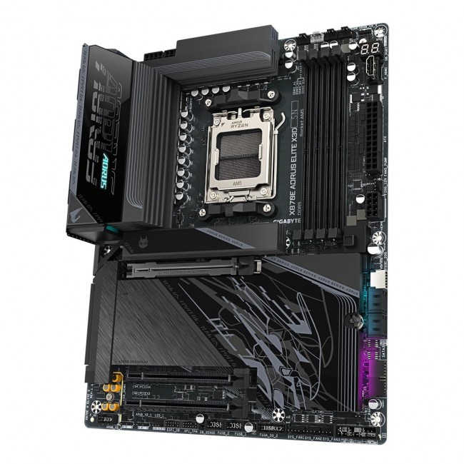GIGABYTE X870E AORUS ELITE X3D Motherboard - Supports AMD Ryzen 9000 CPUs, 16+2+2 Phases Digital VRM, up to 9000Hz DDR5 (OC), 2xPCIe 5.0 + 2xPCIe 4.0, Wi-Fi 7, 5GbE LAN, USB 4
