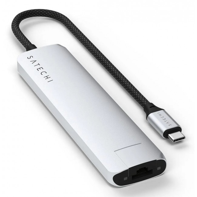 Satechi USB-C 7-in-1 Slim Multi Port Adapter Silve