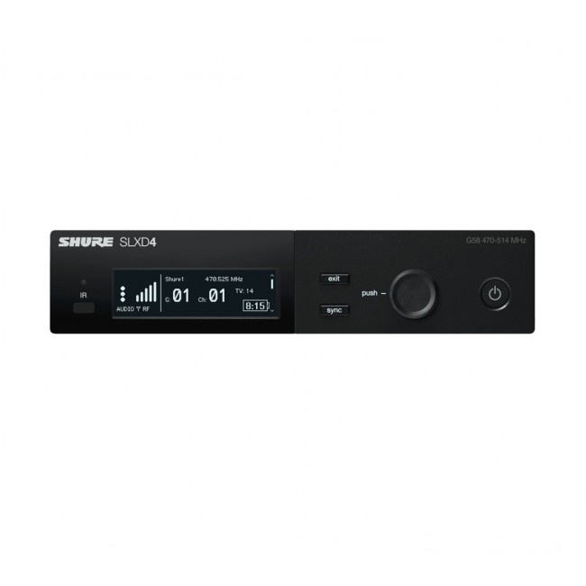 Shure SLXD4E-G59 wireless microphone receiver Desktop