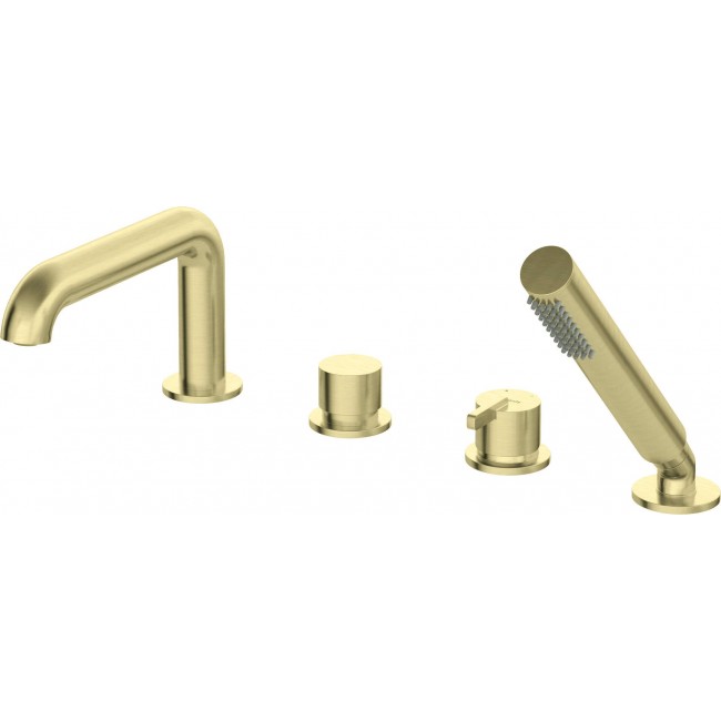 4-hole bathtub mixer with shower set 4-hole bathtub mixer with shower set