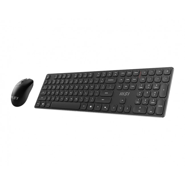 MSI FORGE K210 WIRELESS COMBO keyboard Mouse included Home/Office USB Black