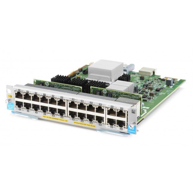 HPE Aruba Networking Aruba 20-port 10/100/1000BASE-T PoE+ / 4-port 1/2.5/5/10GBASE-T PoE+ MACsec v3 zl2 network switch module