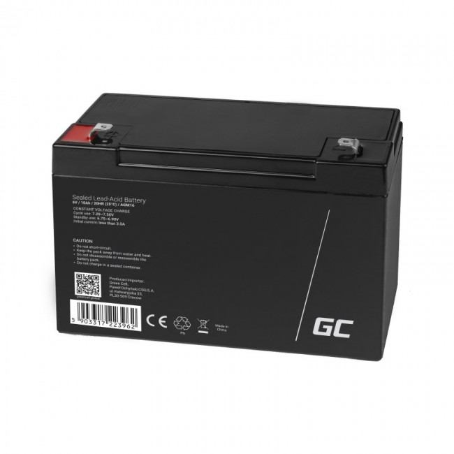 Green Cell AGM16 UPS battery Sealed Lead Acid (VRLA) 6 V 10 Ah Green Cell AGM16 UPS battery Sealed Lead Acid (VRLA) 6 V 10 Ah