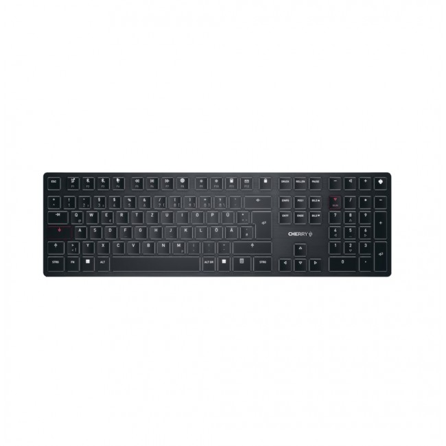 CHERRY KW X ULP keyboard Universal USB + RF Wireless + Bluetooth QWERTZ German Black CHERRY KW X ULP keyboard Universal USB + RF Wireless + Bluetooth QWERTZ German Black