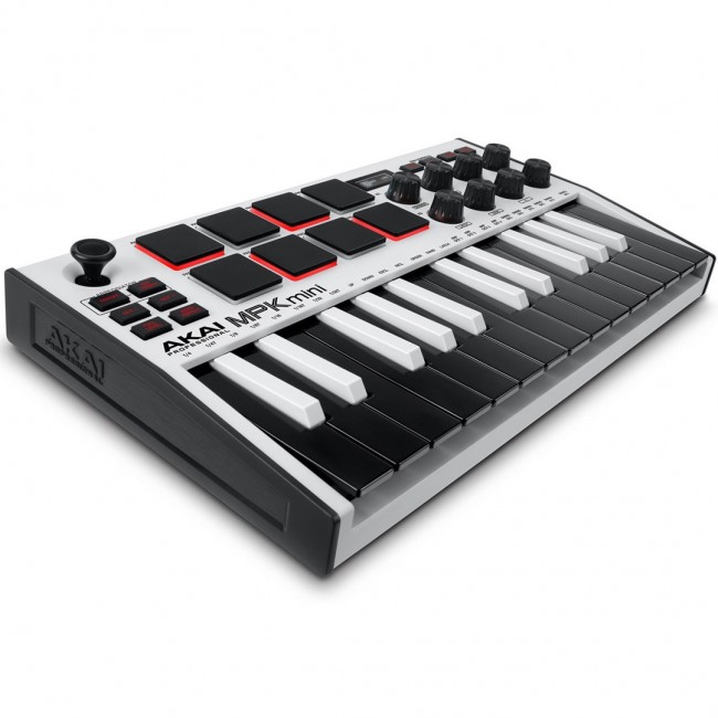 AKAI MPK Mini MK3 Control keyboard Pad controller MIDI USB Black, White AKAI MPK Mini MK3 Control keyboard Pad controller MIDI USB Black, White