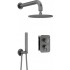 Concealed shower set with mixer box - with overhead shower