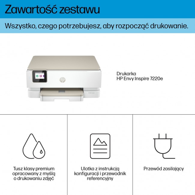 HP ENVY Inspire 7220e Wireless All-in-One Color Printer, Instant Ink Copier, Scanner