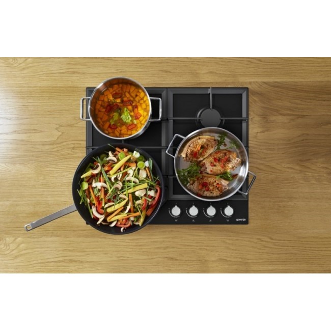 Gorenje GT641KB hob Black Built-in 60 cm Gas 4 zone(s) Gorenje GT641KB hob Black Built-in 60 cm Gas 4 zone(s)