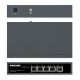 Intellinet 5-Port Gigabit Switch with PoE Passthrough, One IEEE 802.3bt (PoE++ / 4PPoE) PD PoE Port with 95 W Power Input, Four PSE PoE ports, PoE Power Budget up to 65 W, IEEE 802.3at/af Compliant Output, Desktop, Wall-mount Option