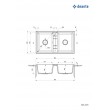 2-bowl granite sink