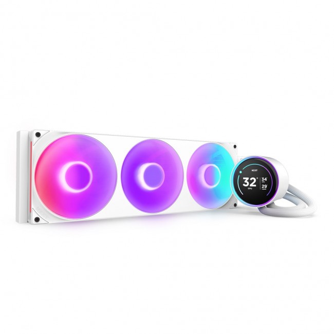NZXT Kraken Elite 420 RGB Processor All-in-one liquid cooler 14 cm White 1 pc(s)