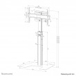 Neomounts FL45S-825BL1 TV floor stand 37-75
