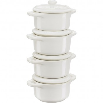 Staub Mini Cocotte Round, 4 pcs. - 200 ml, ivory
