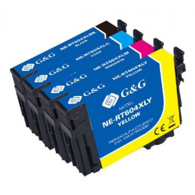 G&G NP-R2-0604XLBKCMY-R ink cartridge 1 pc(s) Compatible Black, Cyan, Magenta, Yellow