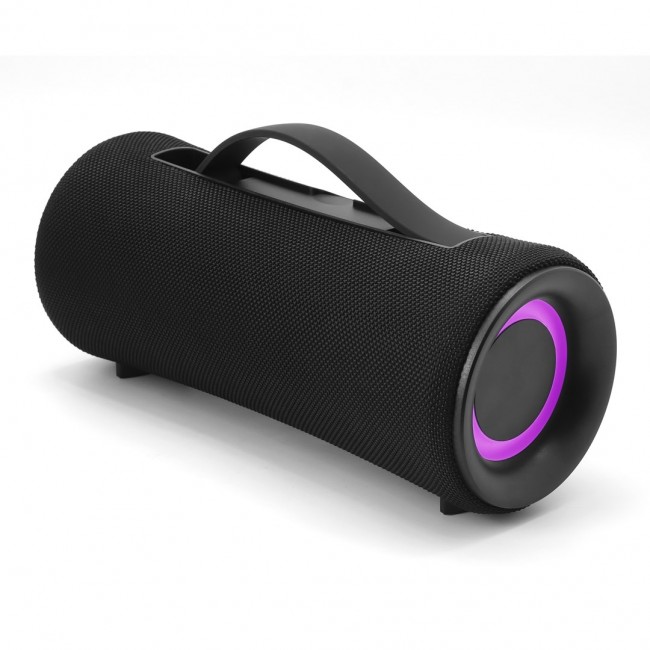 Gembird SPK-BT-LED-04 portable wireless boombox Bluetooth speaker, LED, black